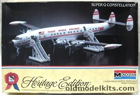 Monogram 1/131 TWA Super G Constellation, 6058 plastic model kit